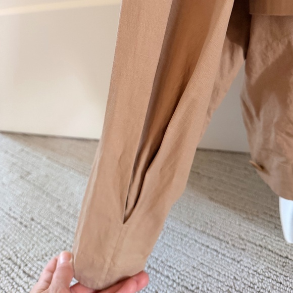 COS Chic Crop Trench in 100% Linen Sz US 2 S/M NEW - Picture 6 of 9